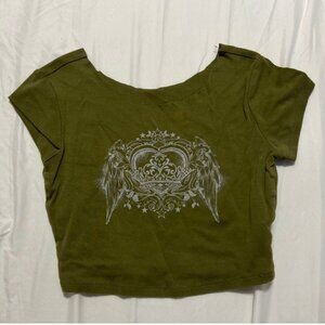 Green baby tee